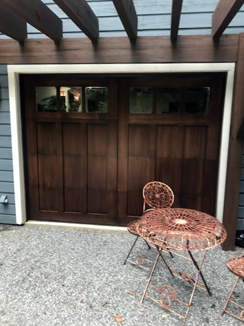 tall-brown-garage-door-patio
